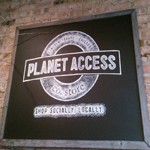Planet Access Store sign